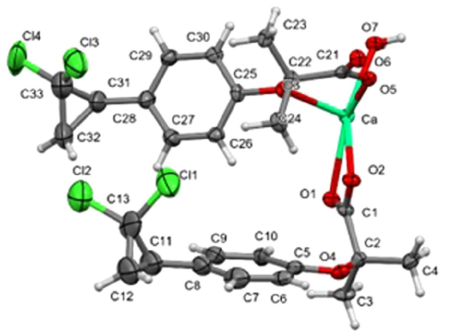 A new ciprofibrate calcium salt with improved solubility and intrinsic dissolution rate.